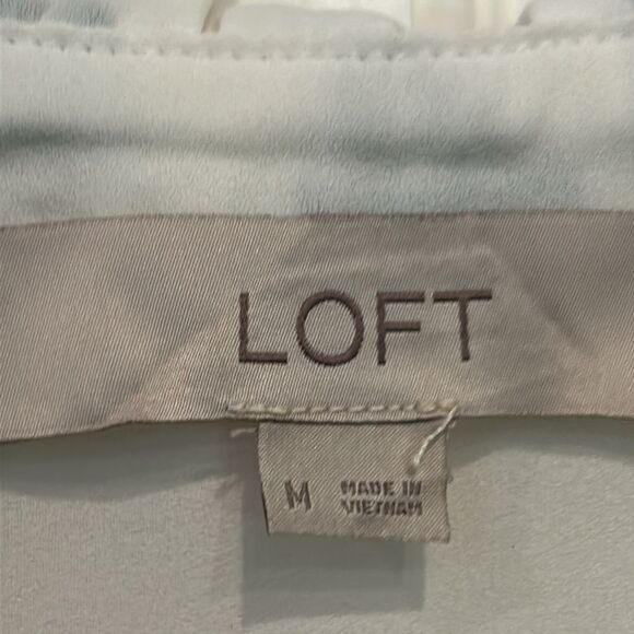 LOFT White and Black Polka Dot Blouse - Picture 2 of 8